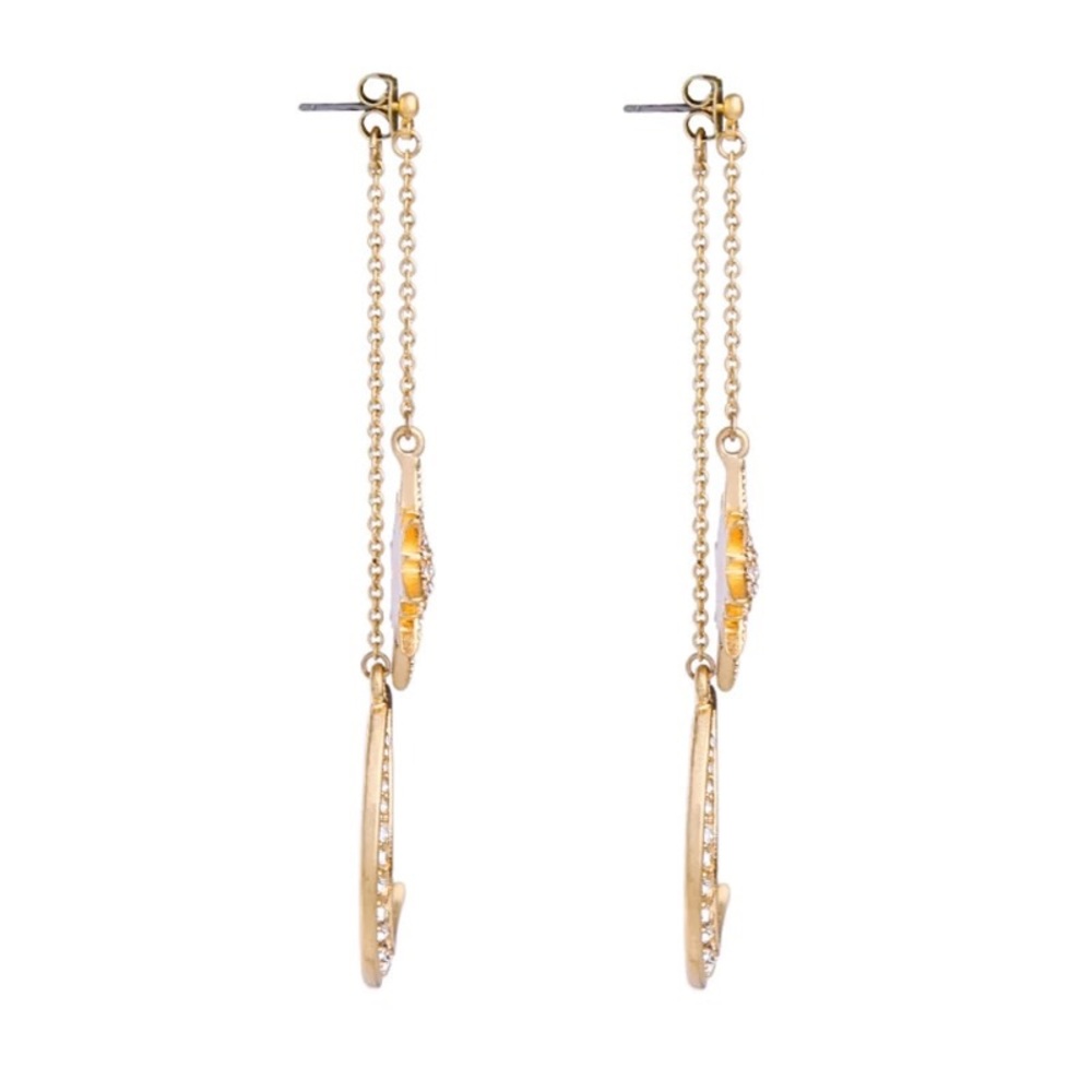 ✨Moon and Sun Gold Earrings - Picture 7 of 8
